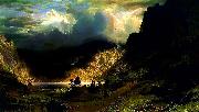 Albert Bierstadt Storm in the Rocky Mountains Mt Rosalie France oil painting artist